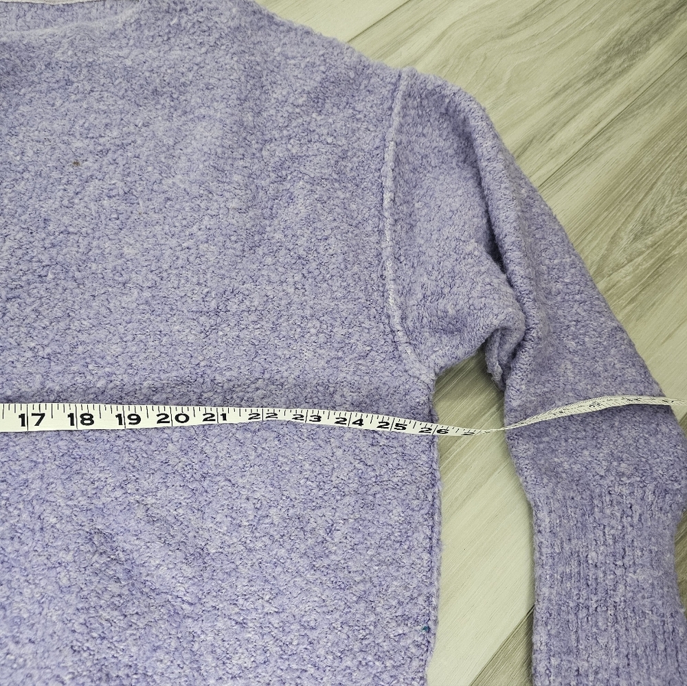 Free People Purple Off-the-Shoulder Sweater - Picture 8 of 9